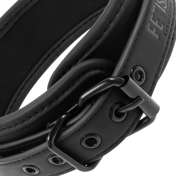 Fetish collar con cadena con forro de neopreno 3
