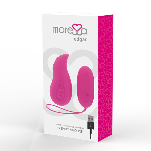 Moressa edgar set duo huevo remoto y mando con vibración incorporada premium silicone control remoto