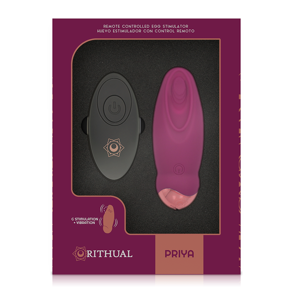 Huevo vibrador Rithual Priya para Punto G con control remoto