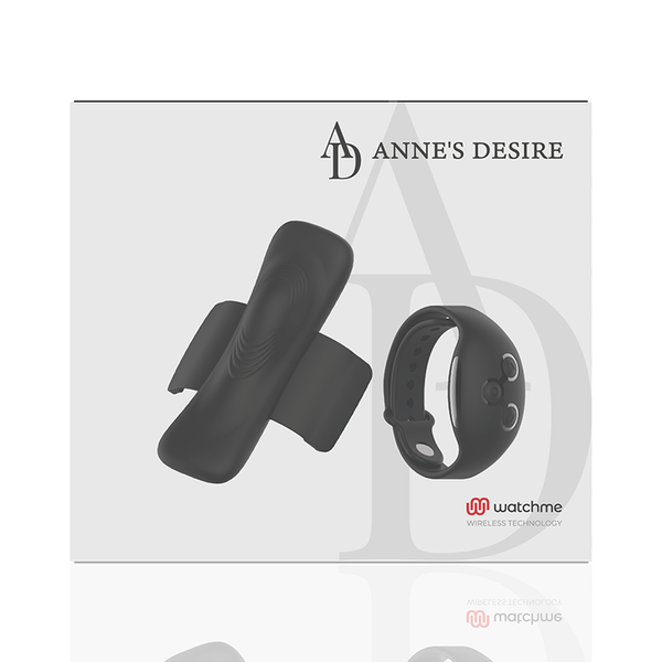 Vibrador para bragas Anne's Pleasure compatible con WatchMe negro