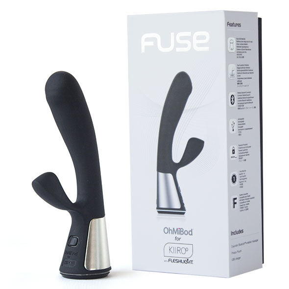 Vibrador Kiiroo OhMiBod Fuse con app y control remoto negro