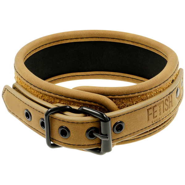Fetish collar con cadena con forro de neopreno 2