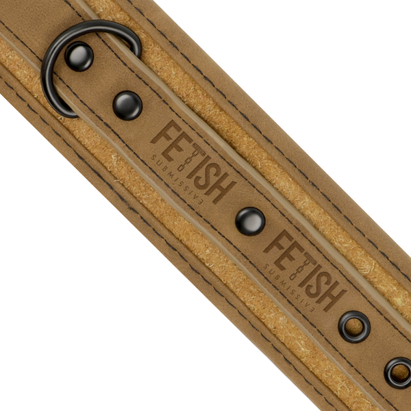 Fetish esposas cuero vegano con forro de neopreno 2