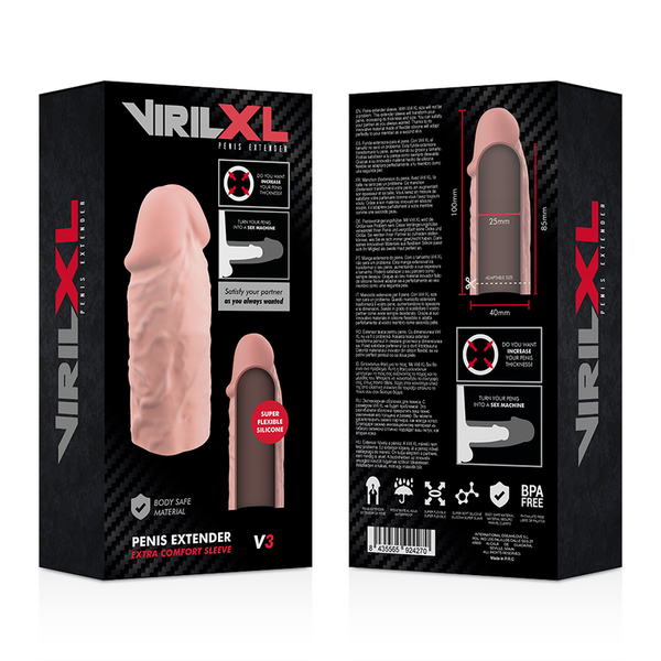 Virilxl extension de pene liquid silicone v3 natural