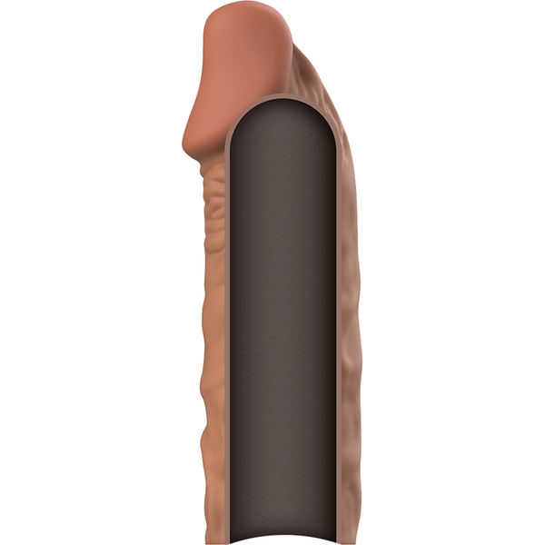 Virilxl extensión de pene liquid silicone v5 marrón