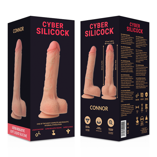 Cyber connor realístico silicona líquida 20.5 cm o 3.7 cm