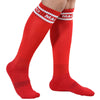 Macho calcetines largos talla única azul