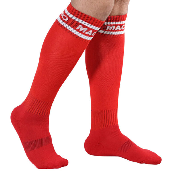 Macho calcetines largos talla única azul