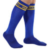 Macho calcetines largos talla única azul