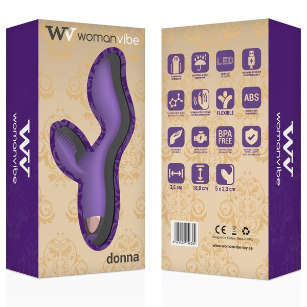 Donna vibrador silicona recargable