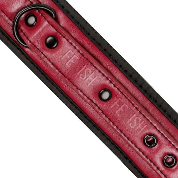 Fetish esposas tobillos cuero vegano con forro de neopreno