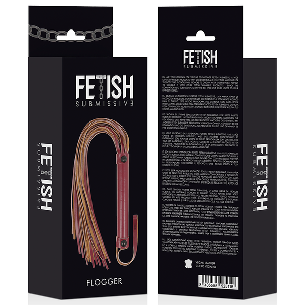 Fetish látigo cuero vegano