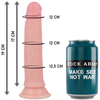 Arnés Rock con dildo Premium Avenger de silicona líquida 19 cm x 3,98 cm