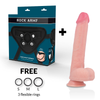 Rock arnés con liquid silicone dildo premium kingcobra 24 cm o 4.77 cm