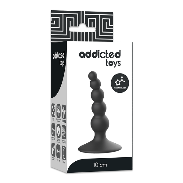 Addicted anal sexual plug 10 cm negro