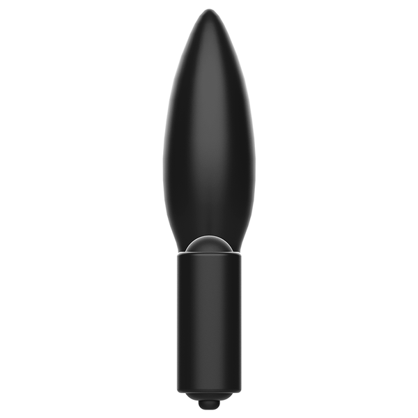 Vibrador plug anal con anillo
