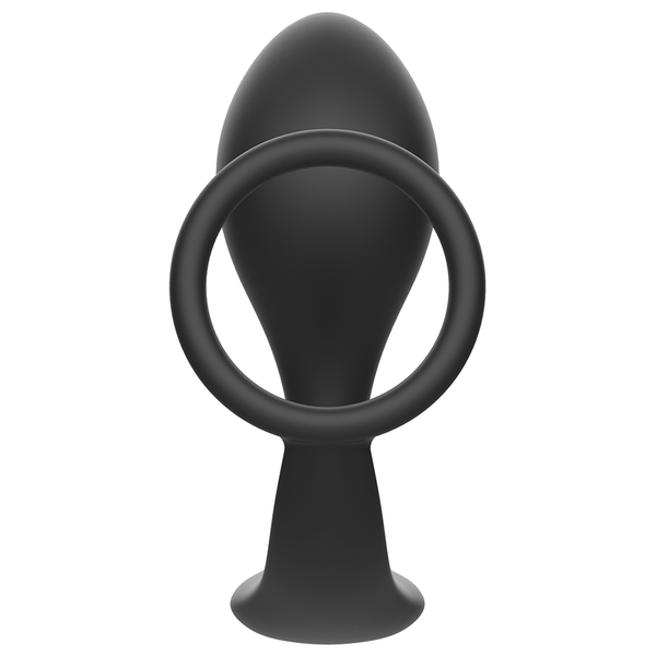 Addicted plug anal con anillo silicona negro