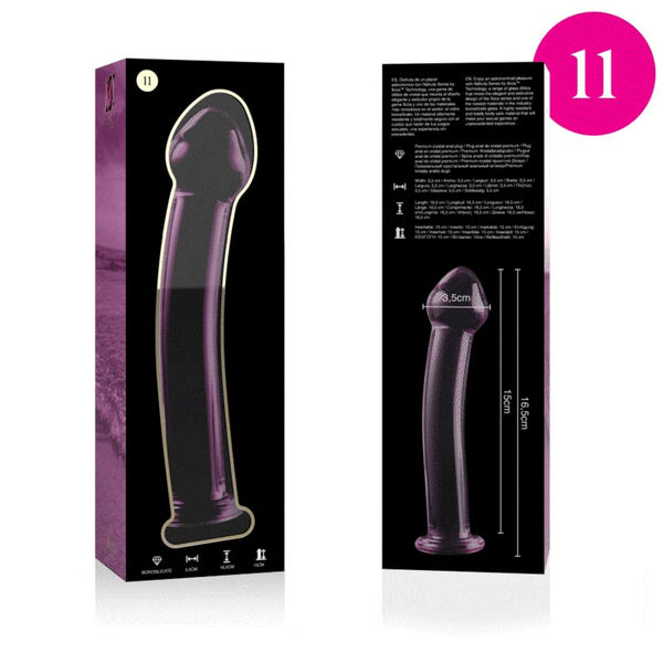 Nebula modelo 11 dildo cristal rosa 16 cm o 3 cm