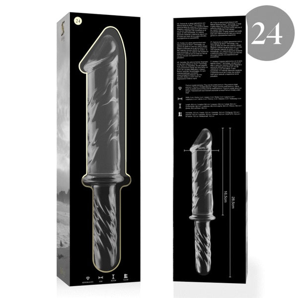 Nebula modelo 24 dildo cristal rosa 28.5 cm o 5 cm