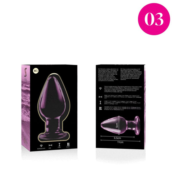 Nebula modelo 3 plug cristal rosa 11 cm o 5 cm
