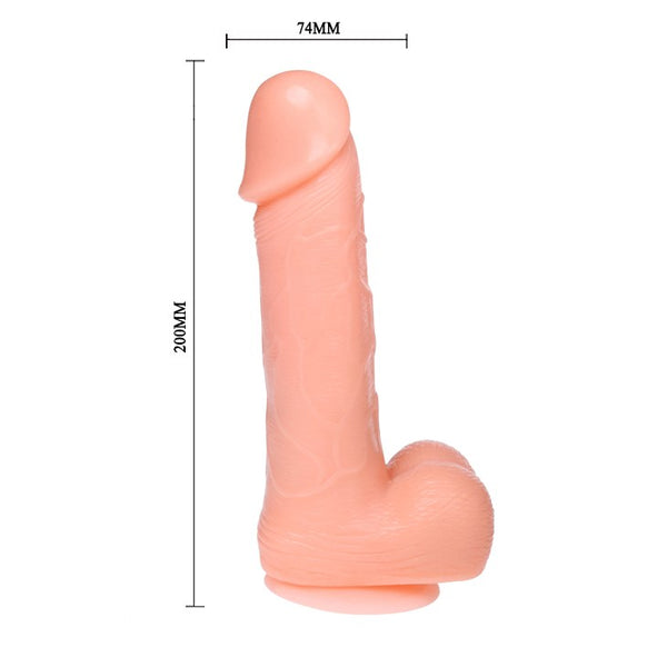 Baile dong dildo realístico vibración y rotación 20 cm
