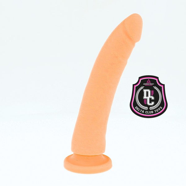 Deltaclub dildo realista natural silicona medica 23 cm o 4.5 cm