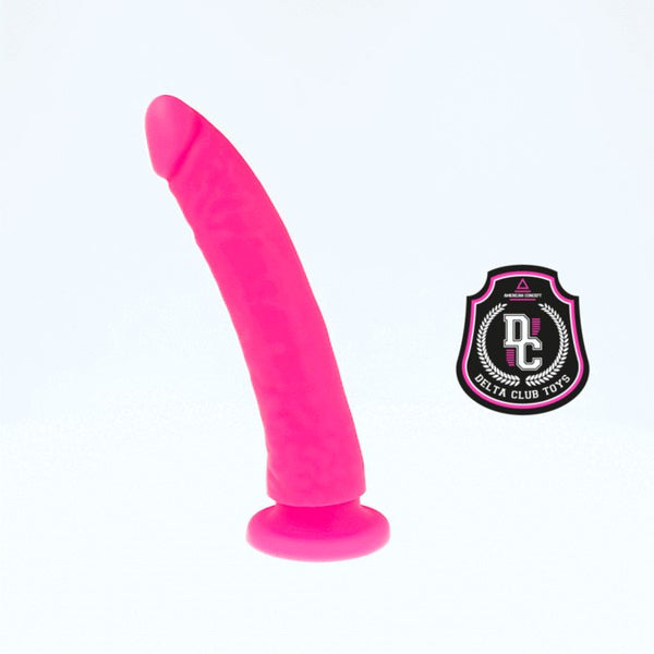 Deltaclub dildo realista rosa silicona medica 17 cm o 3 cm