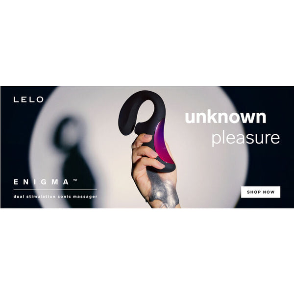 Lelo enigma doble estimulación succión masajeador negro