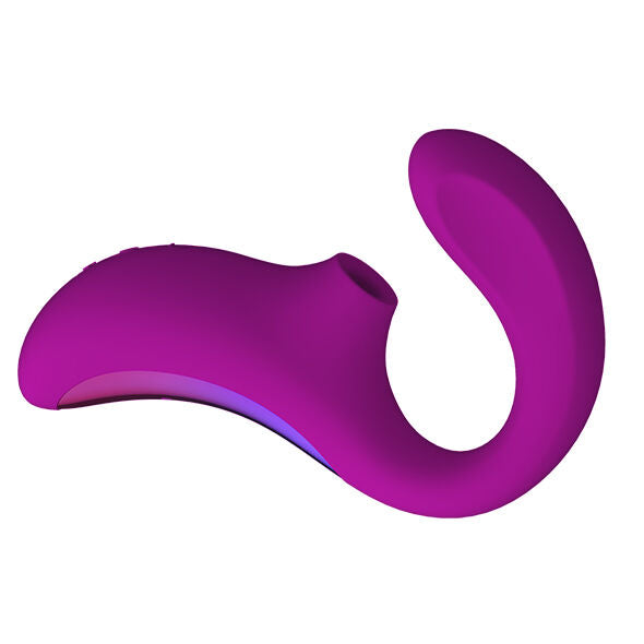 Lelo enigma doble estimulación succión masajeador morado