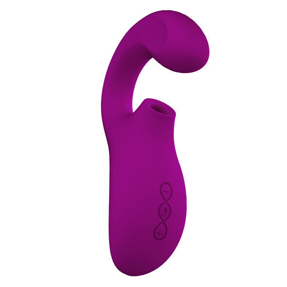Lelo enigma doble estimulación succión masajeador morado