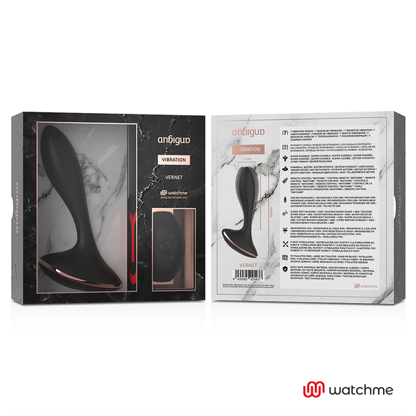Watchme control remoto vibrador plug anal vernet