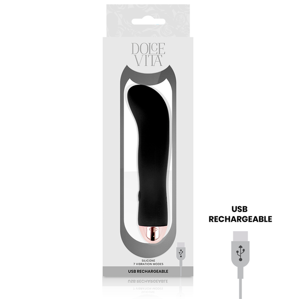 Vibrador recargable two negro 7 velocidades