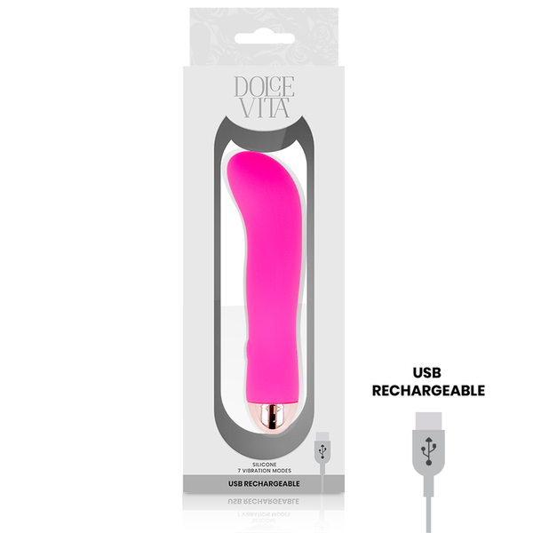 Vibrador recargable two rosa 7 velocidades