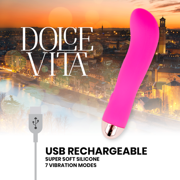 Vibrador recargable two rosa 7 velocidades