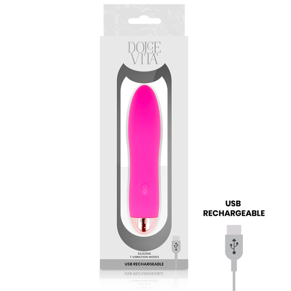 Vibrador recargable four rosa 7 velocidades