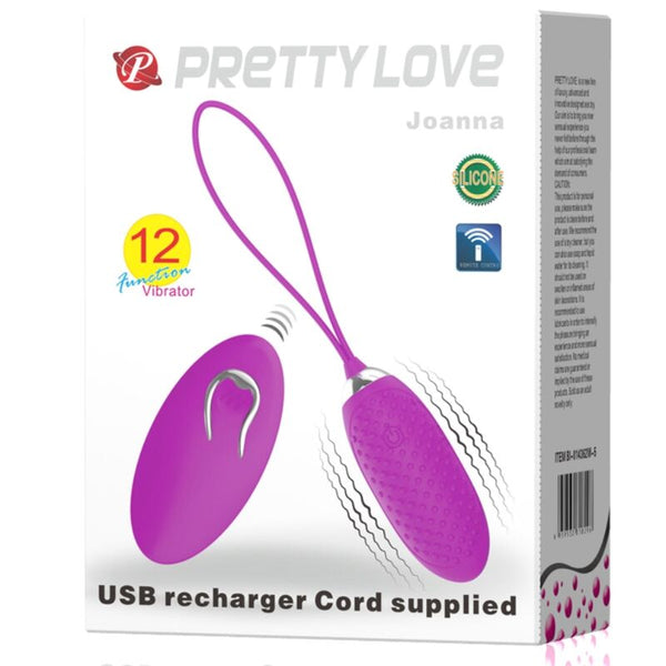 Joanna huevo vibrador control remoto 12 modos