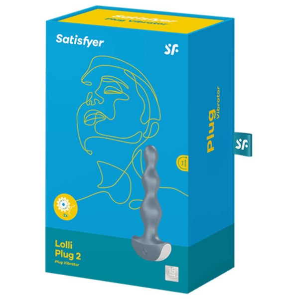 Plug anal vibrador Satisfyer Lolli Plug 2 gris