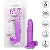 Calexotics size queen dildo lila 15.3 cm