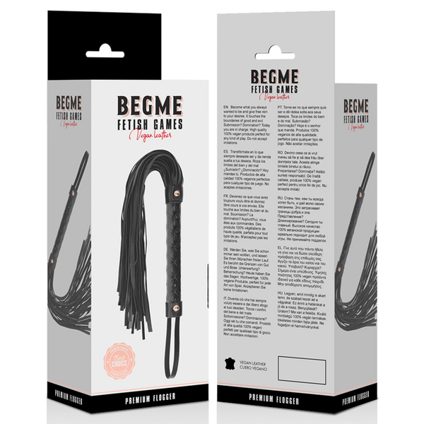 Begme black edition látigo cuero vegano