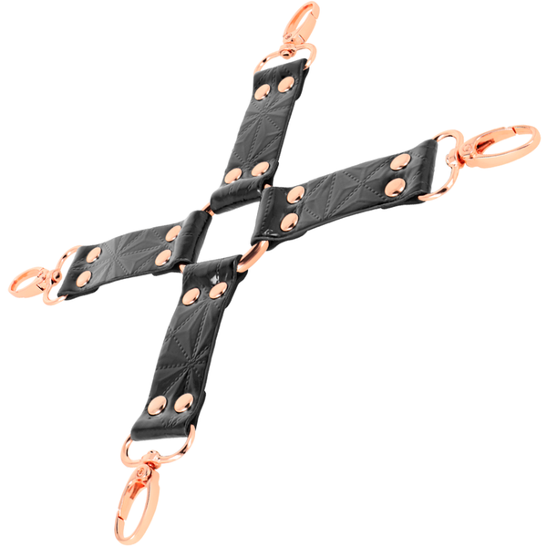Begme black edition hog tie cuero vegano