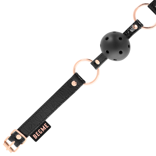 Begme black edition mordaza cuero vegano