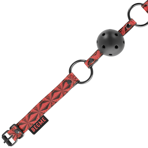 Begme red edition mordaza cuero vegano