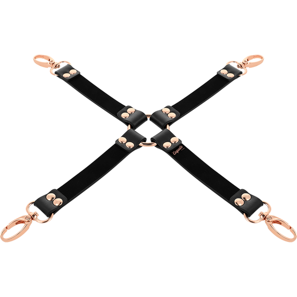 Coquette fantasy hog tie cuero vegano