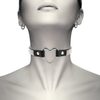 Coquette choker cuero vegano corazon