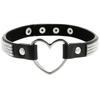 Coquette choker cuero vegano corazon