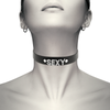 Coquette choker cuero vegano sexy
