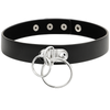 Coquette choker cuero vegano doble anilla