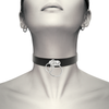 Coquette choker cuero vegano doble anilla