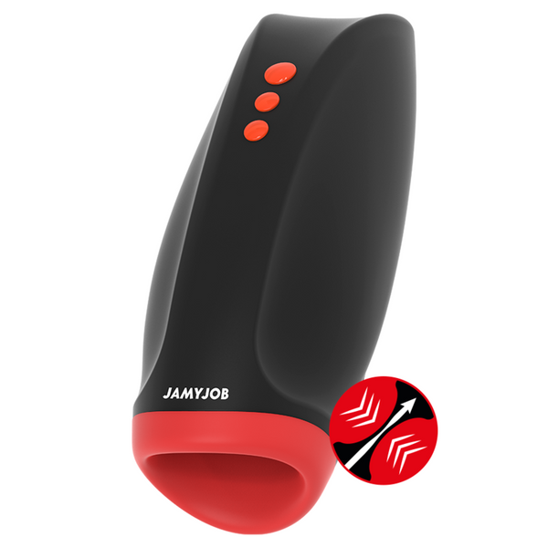 Jamyjob novax masturbador con vibración y compresión