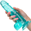 Calexotics size queen dildo azul 15.3 cm